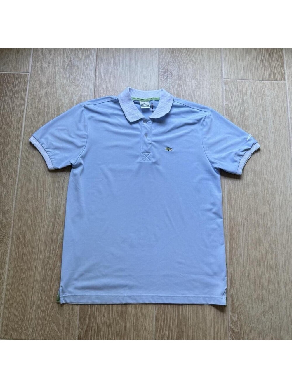 Vintage Lacoste Golfing Polo Shirt Baby Blue Short Sleeve Men's XXL 90s